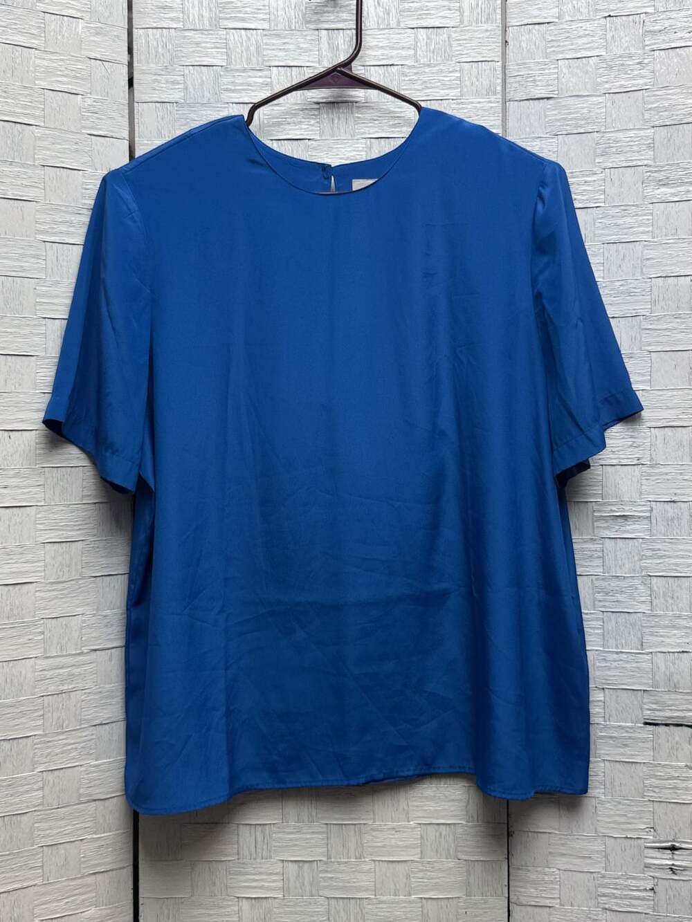Modern Essentials Woman Blouse Size 18W Sapphire Blue